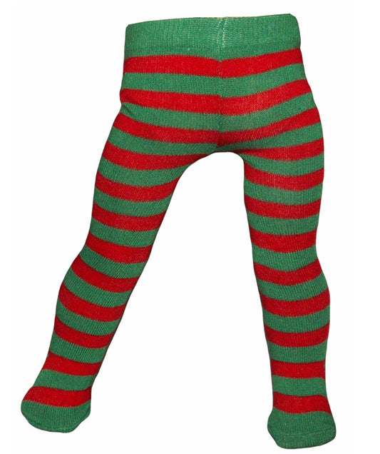 Red & Green Stripe Tights