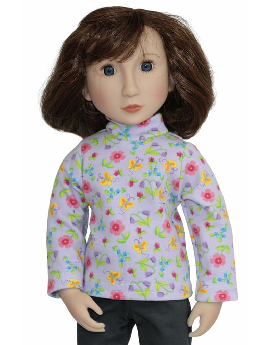 Floral Turtleneck