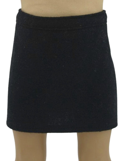 Black Wool Skirt