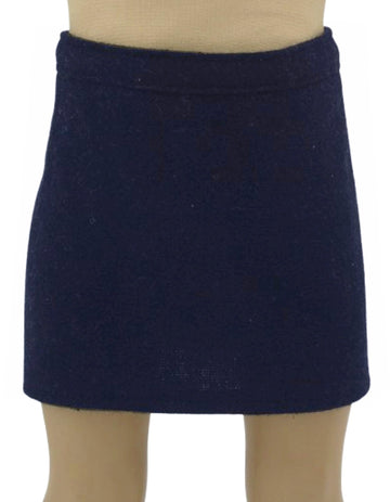 Navy Wool Skirt