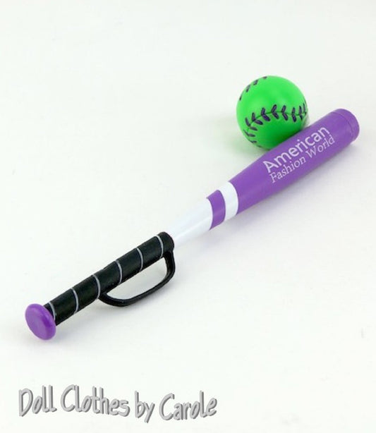 Purple Bat w/Baseball