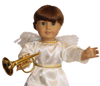 Satin Angel Gown w/ Trumpet