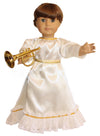 Satin Angel Gown w/ Trumpet