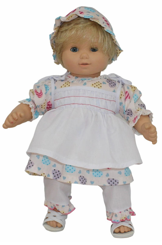 Heart Print Dress Set