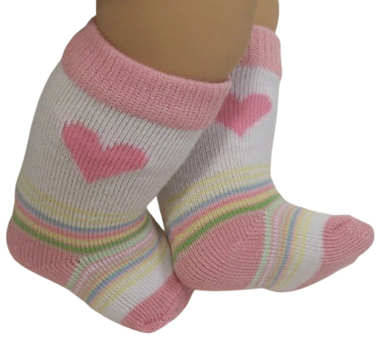 Pink Heart Socks