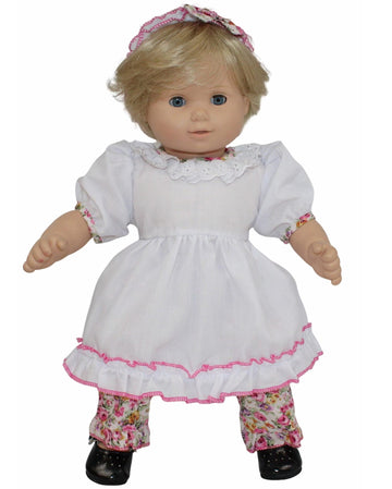 White Dress w/Flowers Set