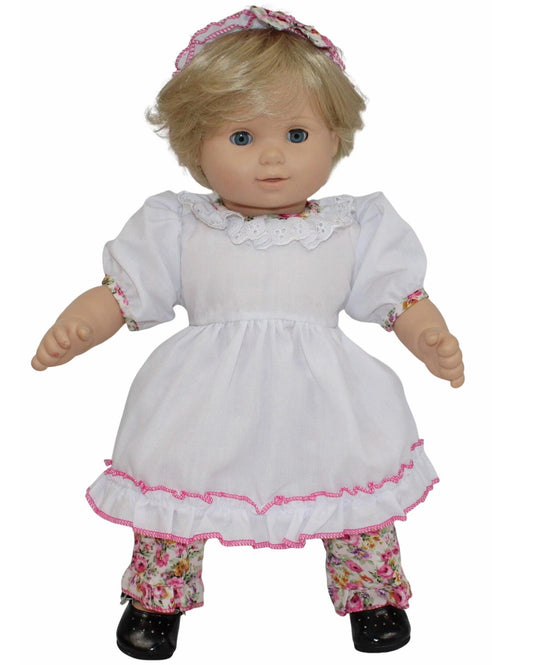 White Dress w/Flowers Set