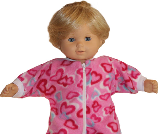 Pink Hearts Blanket Sleeper