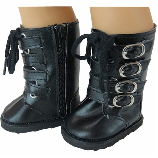 Black Buckle Boots