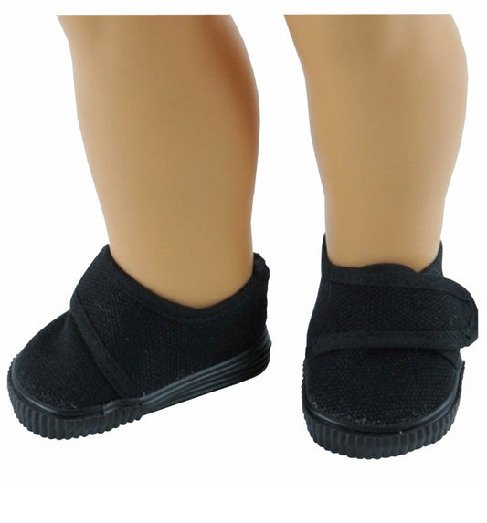 Black Canvas Loafers