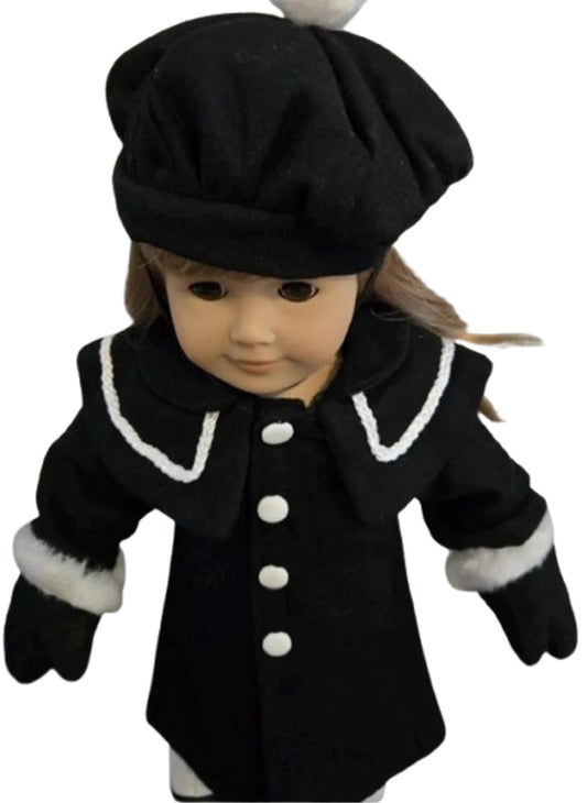 Black Wool Winter Coat