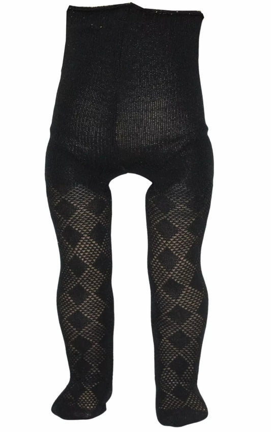 Black Diamond Pattern Tights