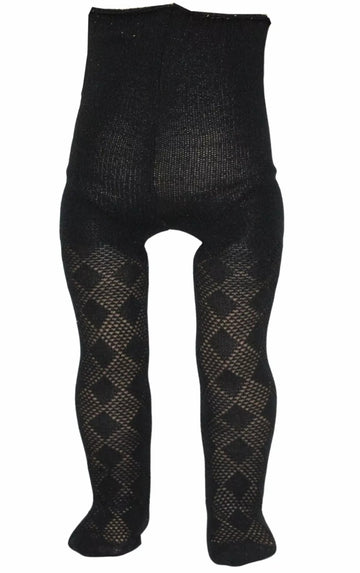 Black Diamond Pattern Tights