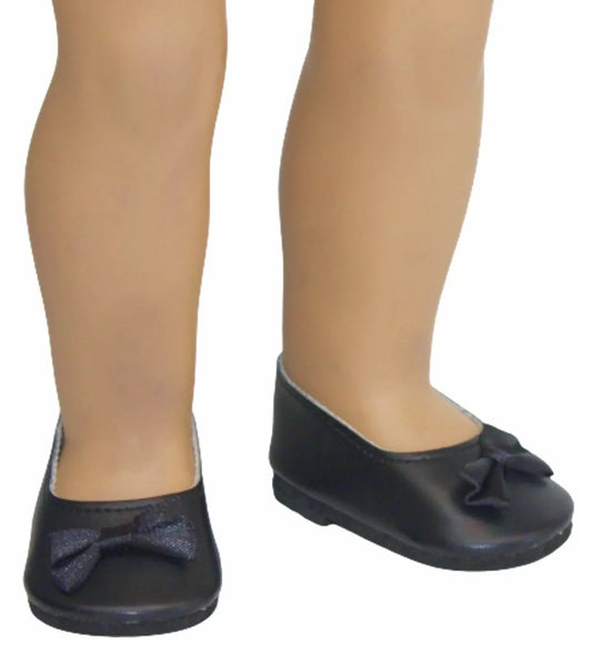 Black or White Flats w/ Bows