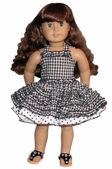 Black Gingham Dress