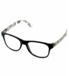 Black Glasses w/ Zebra Accents