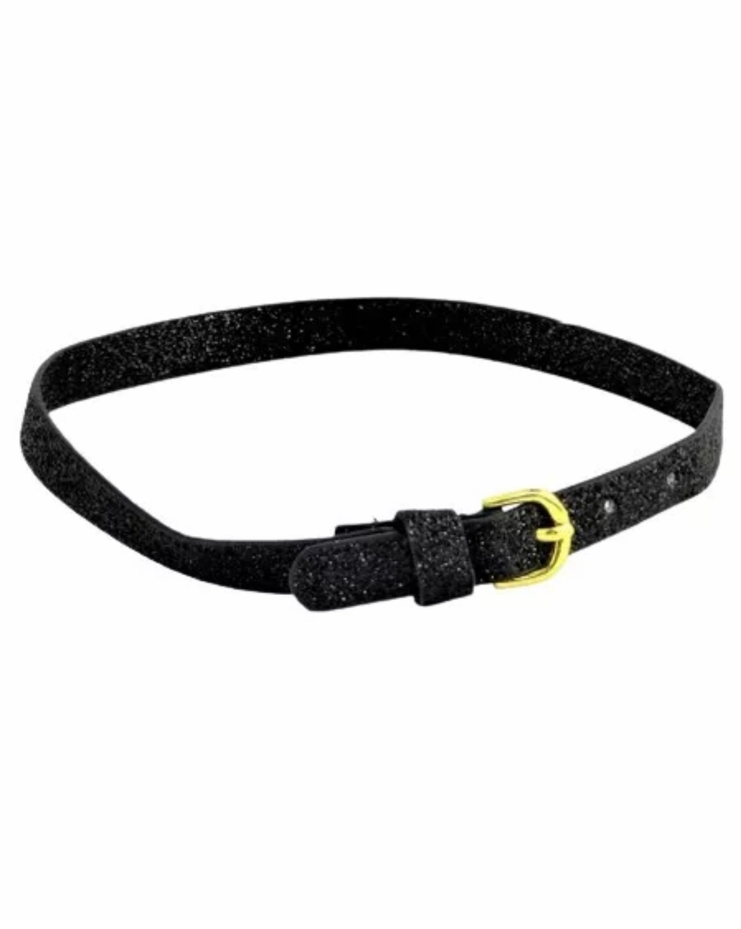 Black Glitter Belt