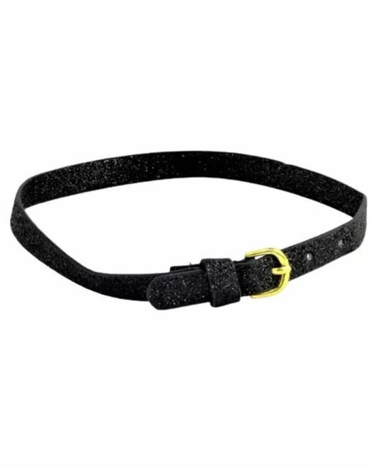 Black Glitter Belt