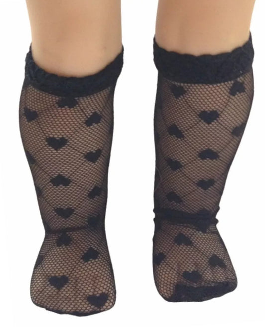 Black Heart Knee Highs
