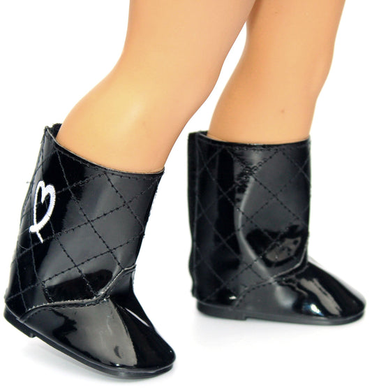 Black "Quilted" Boots