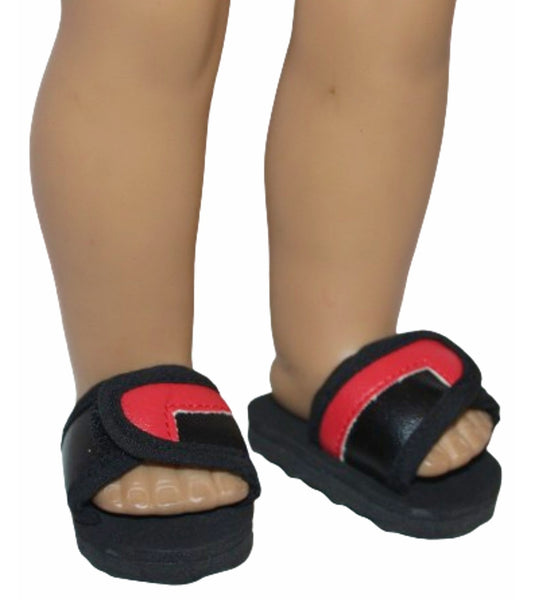 Black w/ Red Slides