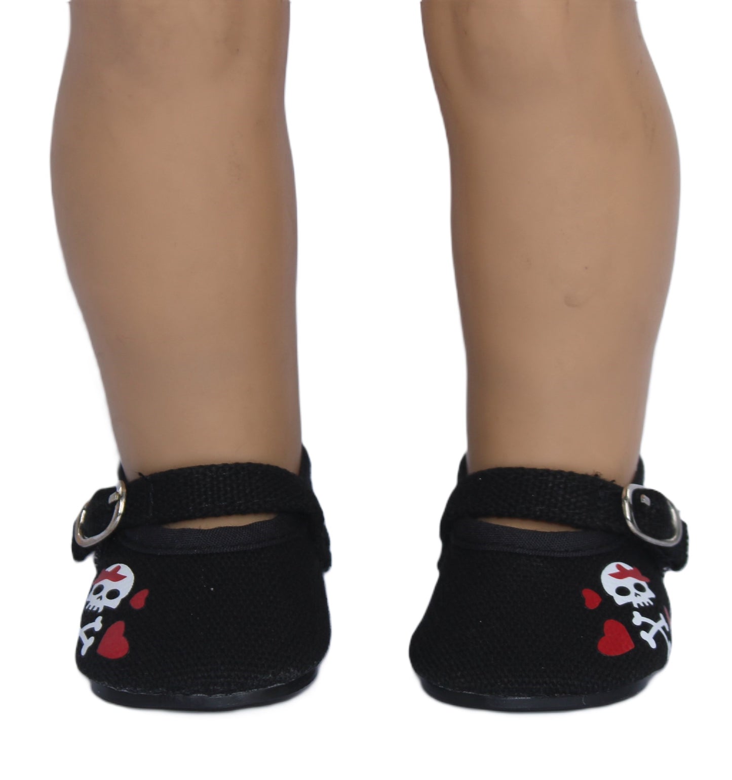 Black Skull & Heart Shoes
