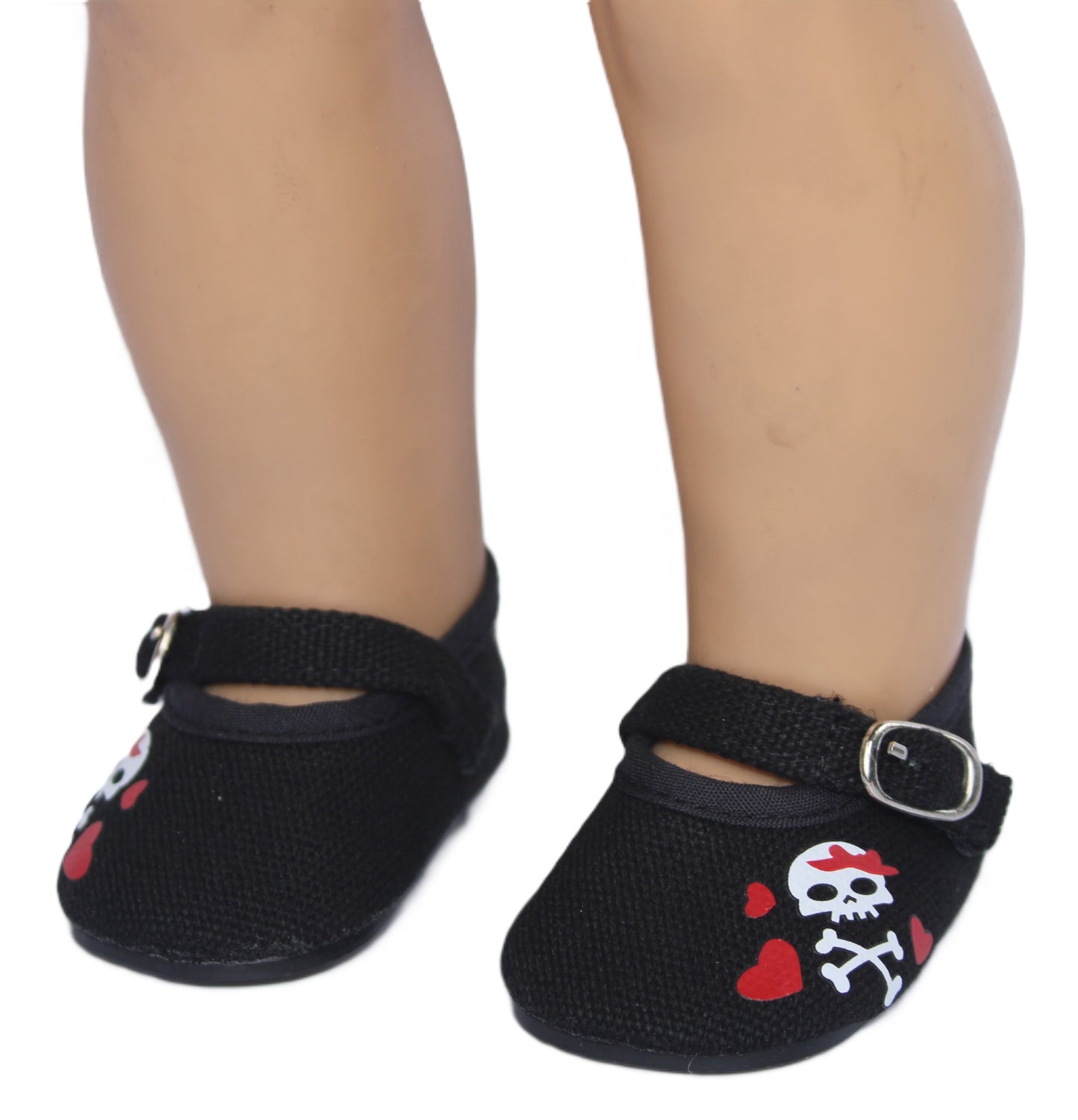 Black Skull & Heart Shoes