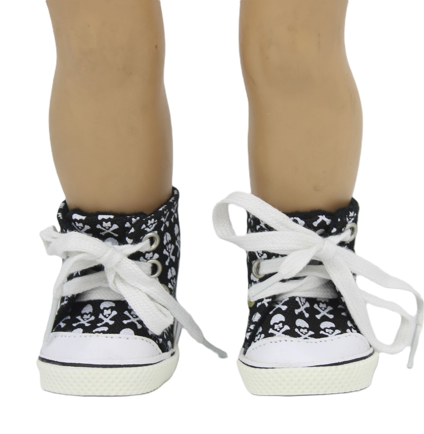 Black Skull & Crossbones High Tops