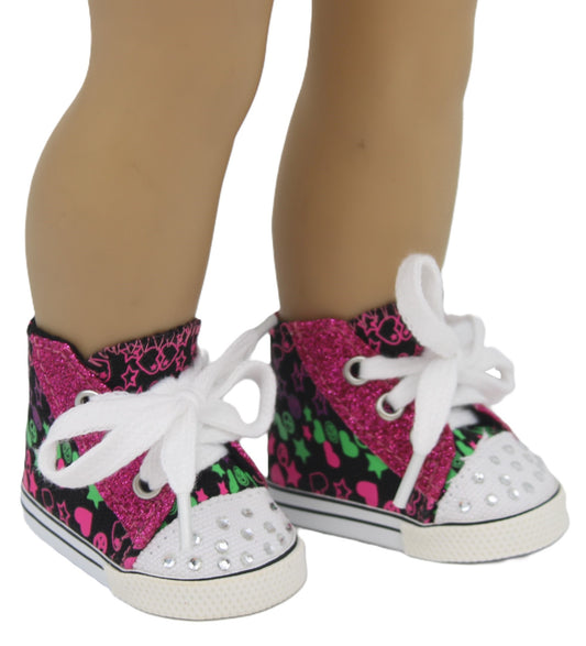 Bling Mid Top Sneakers