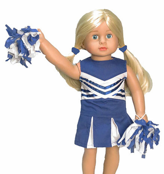 Blue Cheerleader Outfit