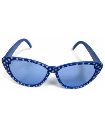 Blue Polka Dot Sunglasses