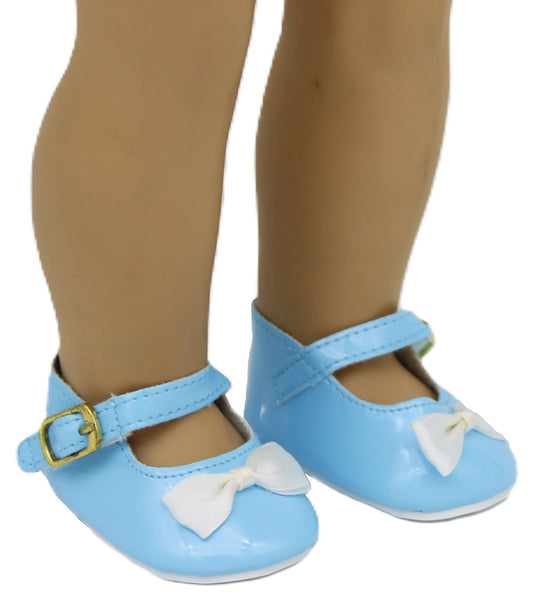Blue Mary Janes w/Bows