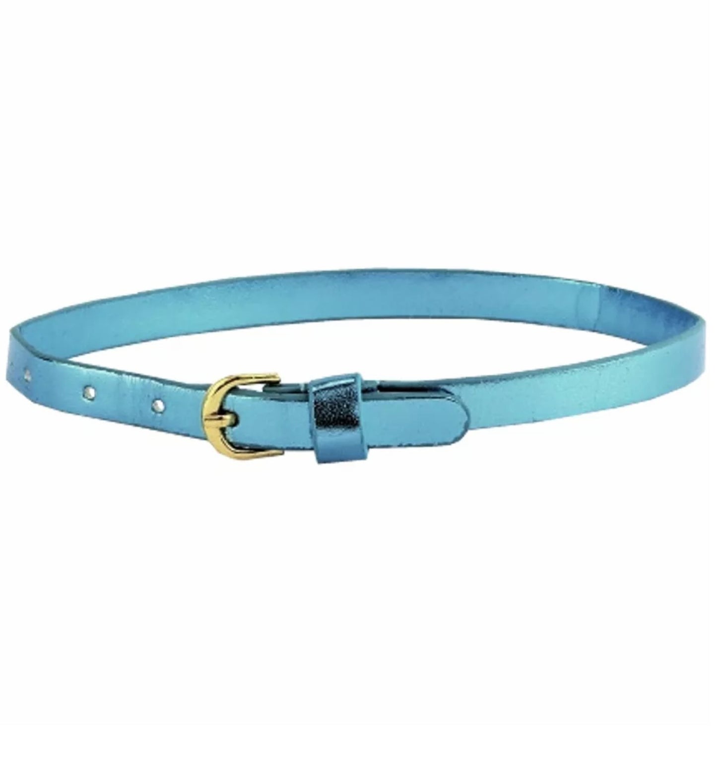 Blue Metallic Belt