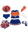 Blue & Orange Cheerleader Set