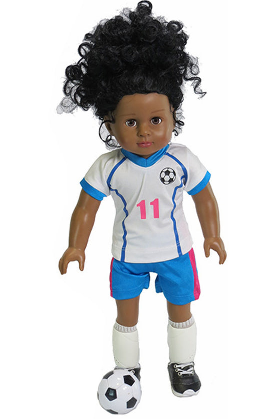 6 pc Blue & Pink Soccer Set