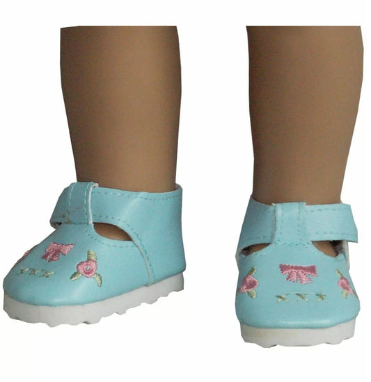 Blue Ribbons Mary Janes