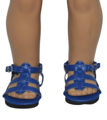 Blue Strappy Sandals