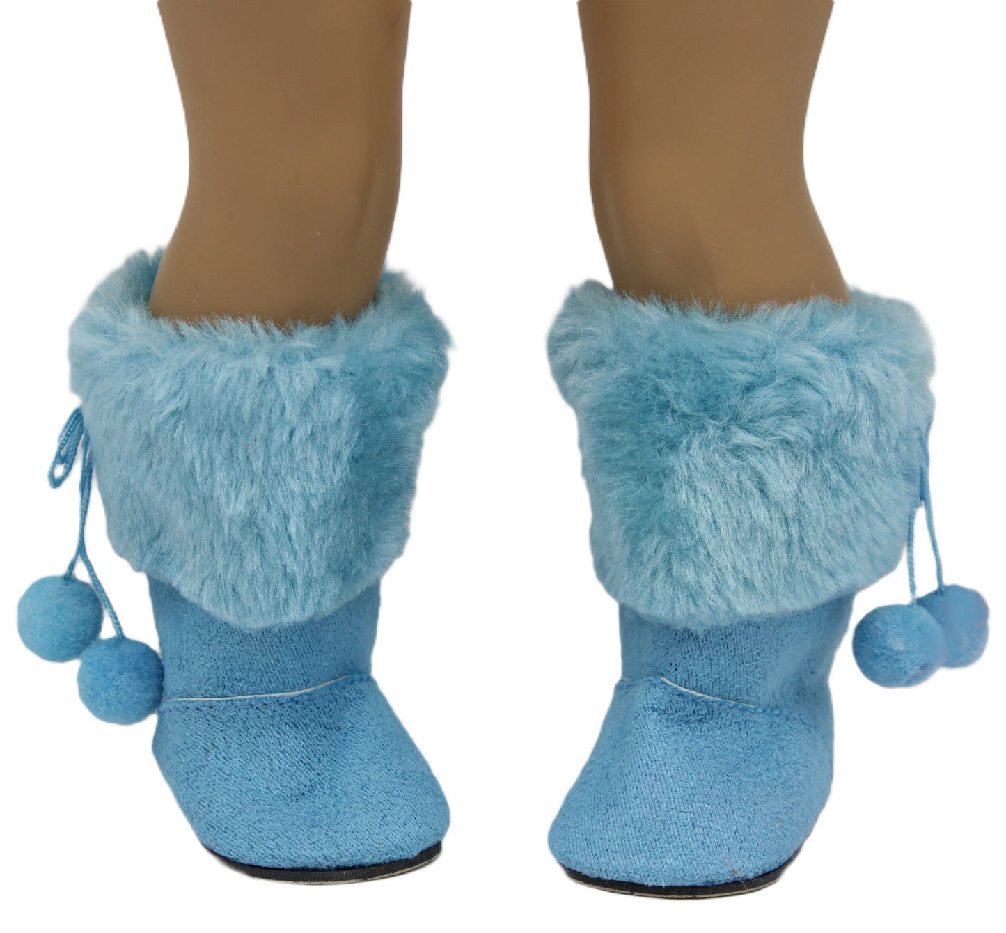 Blue Fur Boots