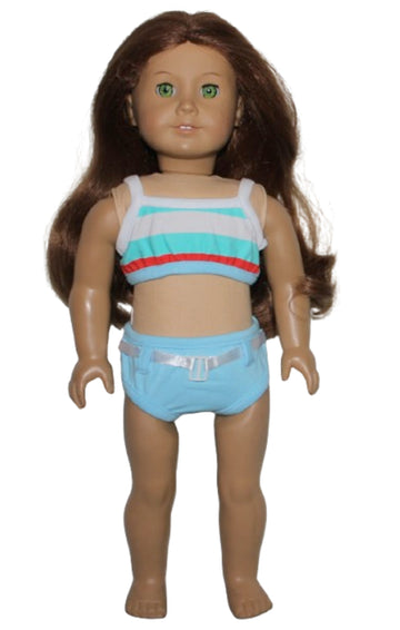 Blue & White Tankini