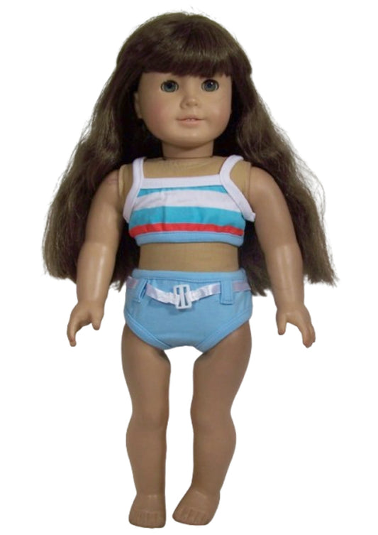 Blue & White Tankini