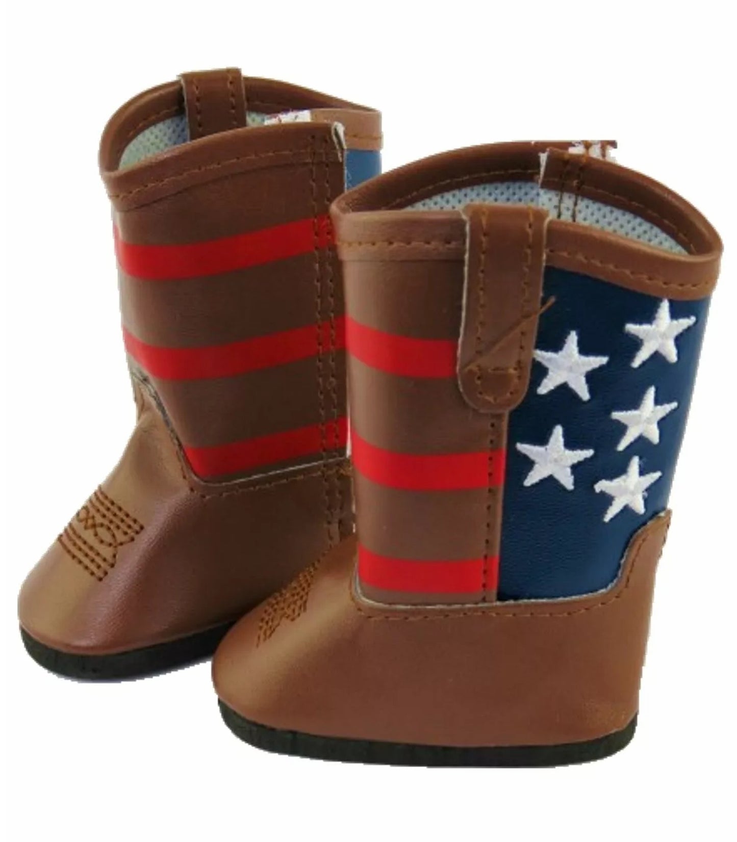 Brown Patriotic Cowboy Boots