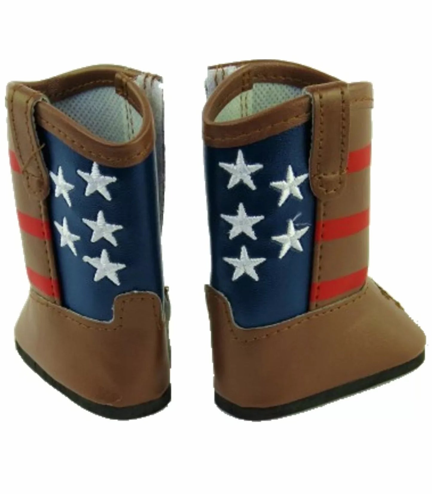 Brown Patriotic Cowboy Boots