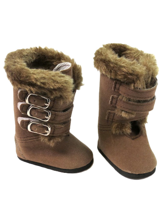 Brown Buckle Boots