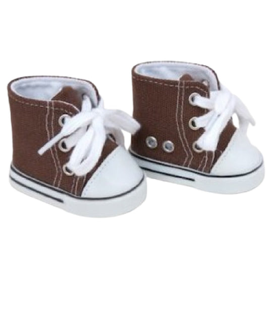 Brown Canvas Mid Tops