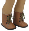 Brown Scalloped Boots