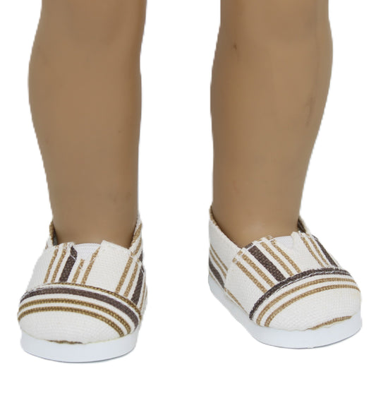 Brown Stripe Loafers