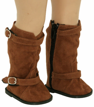 Brown Soft Top Slouch Boots