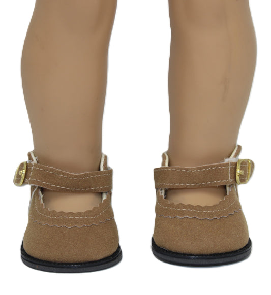 Suede Mary Janes