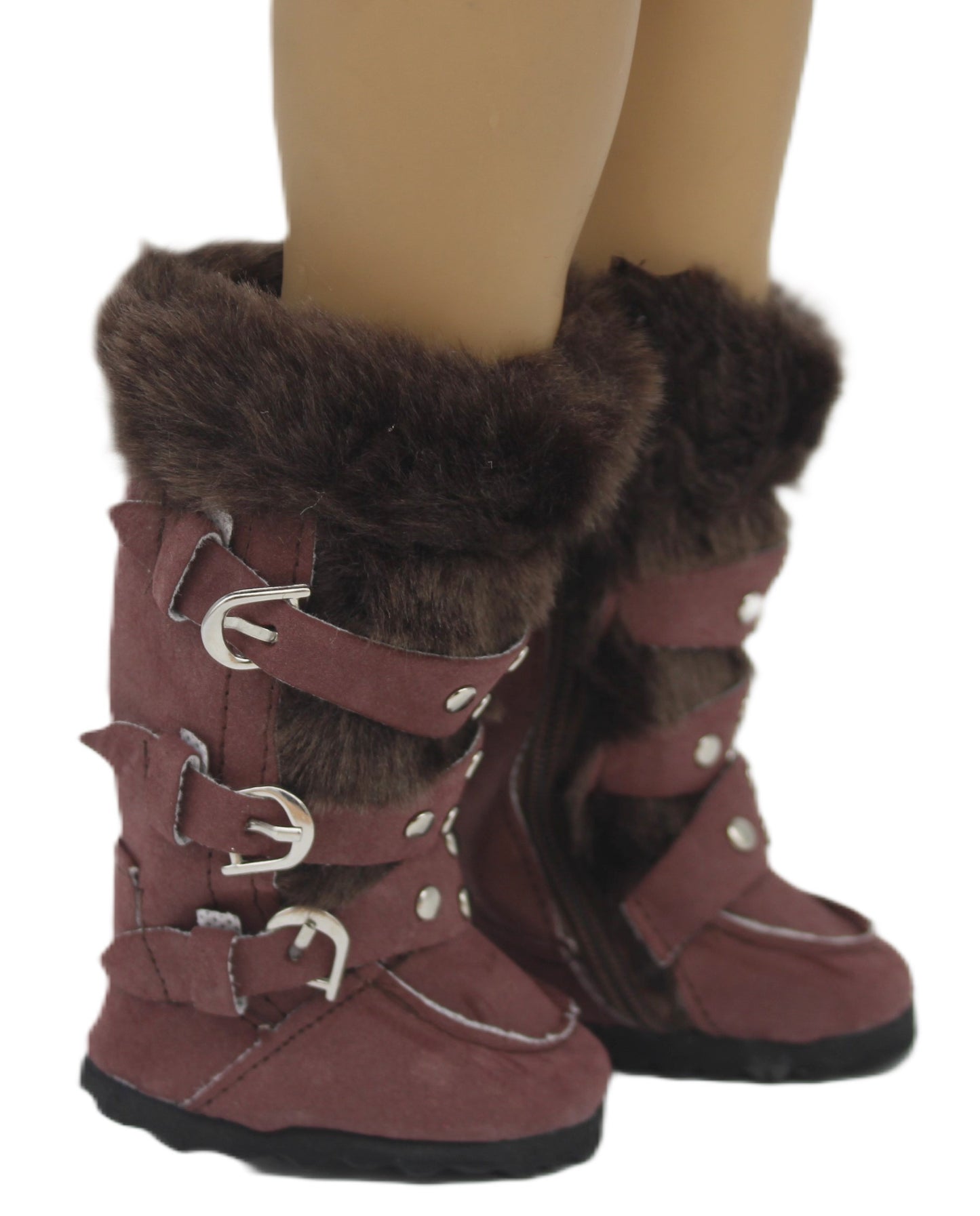 Dark Brown Suede Boots