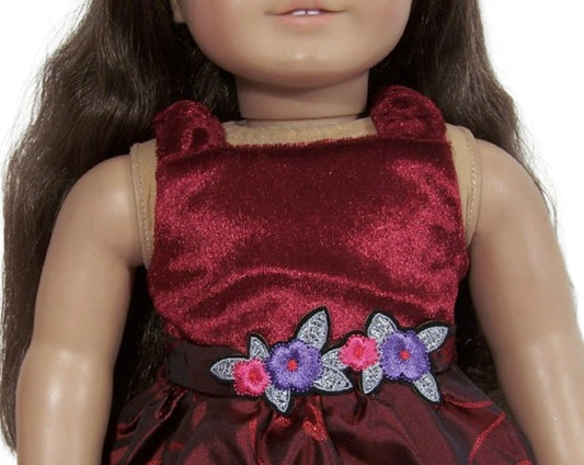 Burgundy Party Dress